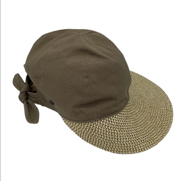 Women's Baseball Style Paper Braid Large Brim Sun Hat - Picture 2 of 7